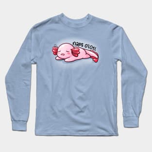 Nap O’Lotl | Axolotl Pun Long Sleeve T-Shirt